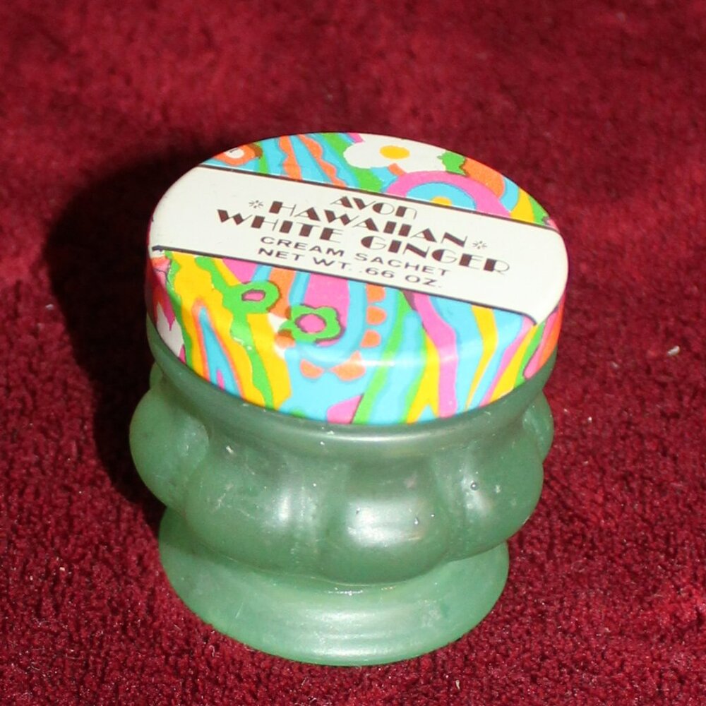 Vintage Avon Hawaiin White Ginger Cream Sachet Bottle